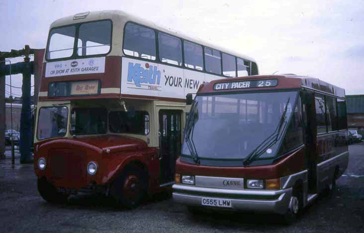 Red Rover Optare City Pacer C555LMW & AEC Renown Weymann 127